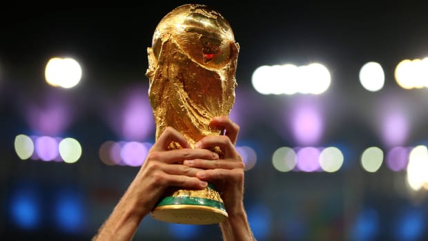 The FIFA World Cup trophy